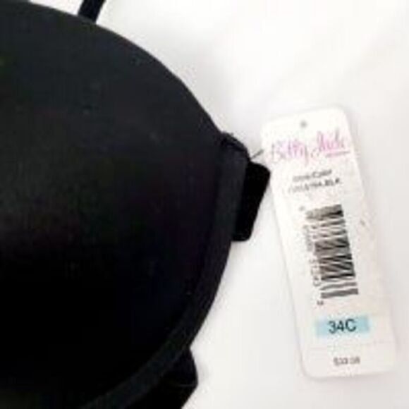 BETTY JADE Black Small crisscross Back Valour wired Pushup Bra - Picture 6 of 6